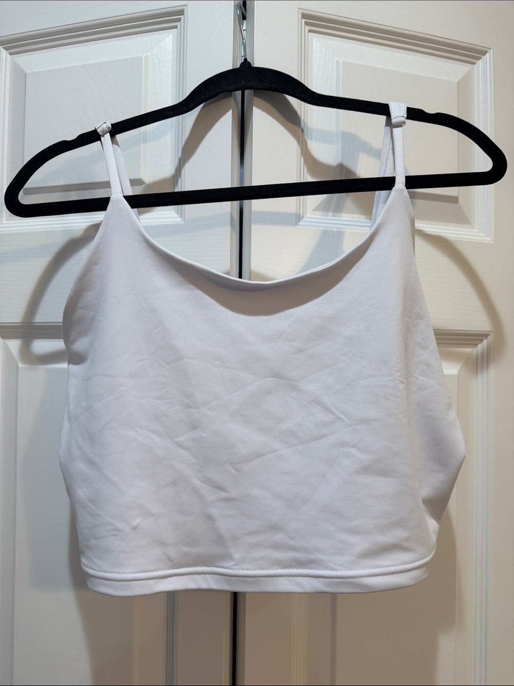 Reoria White Women's Cropped Cami Tank Top Sz XL